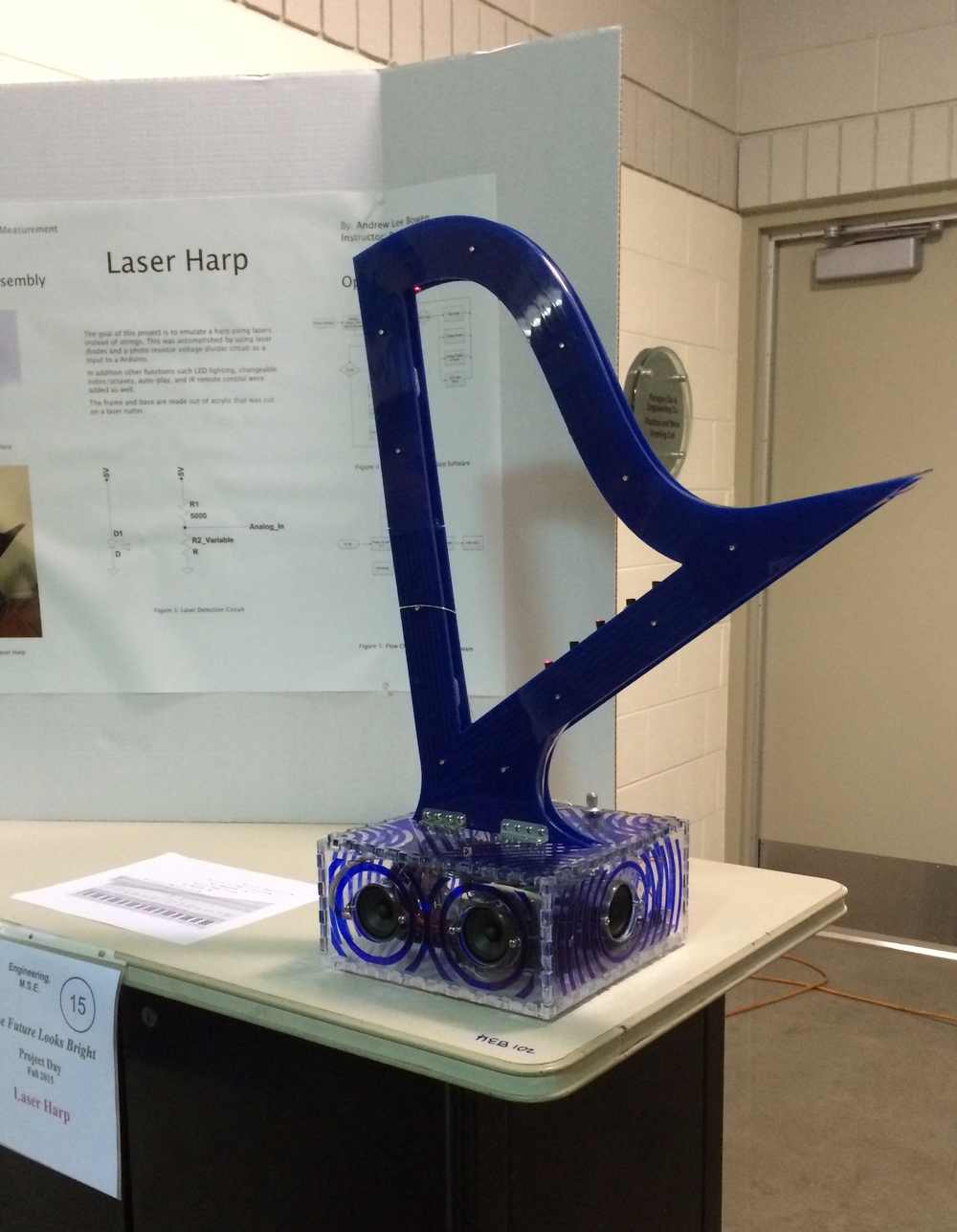 Laser Harp and Museum Beacon System Teams Win People's Choice Award at Project Day